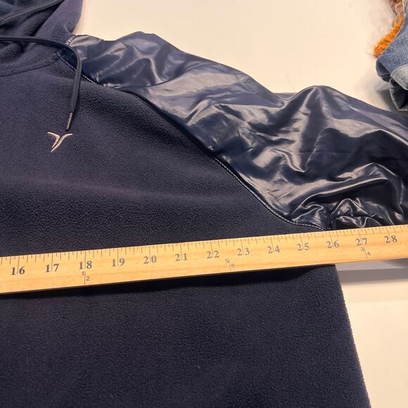 Old Navy Active Navy Blue Polar Fleece Hoodie Jacket Size XXL - Picture 4 of 6